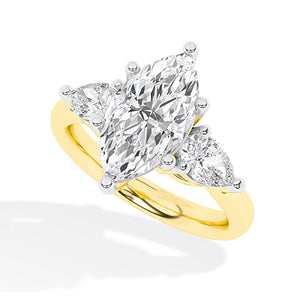 Marquise LG diamanten ring in Roségoud - BH Diamond Center Antwerpen