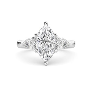 Marquise LG diamanten ring in Roségoud - BH Diamond Center Antwerpen