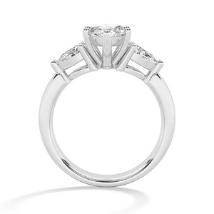 Marquise LG diamanten ring in Geelgoud - BH Diamond Center Antwerpen