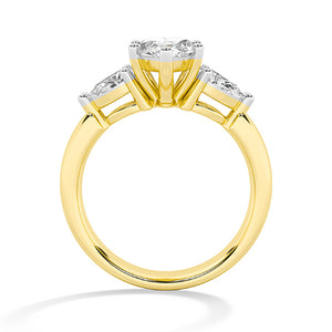 Marquise LG diamanten ring in Roségoud - BH Diamond Center Antwerpen
