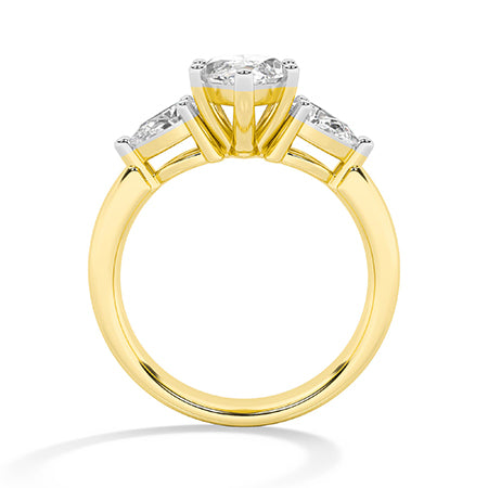Marquise LG diamanten ring in Roségoud - BH Diamond Center Antwerpen