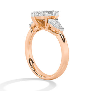 Marquise LG diamanten ring in Roségoud - BH Diamond Center Antwerpen