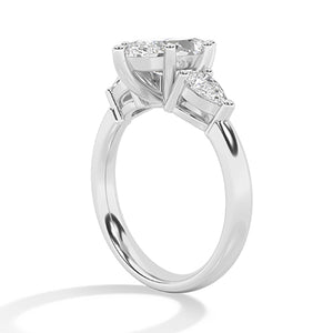 Marquise LG diamanten ring in Geelgoud - BH Diamond Center Antwerpen