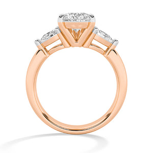 Pear LG Diamond Ring in White Gold - BH Diamond Center Antwerp