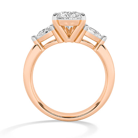 Pear LG Diamond Ring in White Gold - BH Diamond Center Antwerp