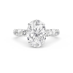 Ovaal LG diamanten ring in Geelgoud - BH Diamond Center Antwerpen