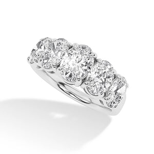 Ovaal LG diamanten ring in Geelgoud - BH Diamond Center Antwerpen