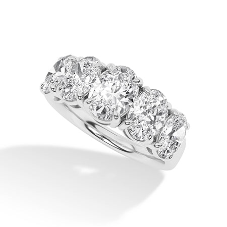 Ovaal LG diamanten ring in Geelgoud - BH Diamond Center Antwerpen