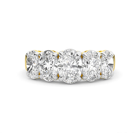Ovaal LG diamanten ring in Roségoud - BH Diamond Center Antwerpen