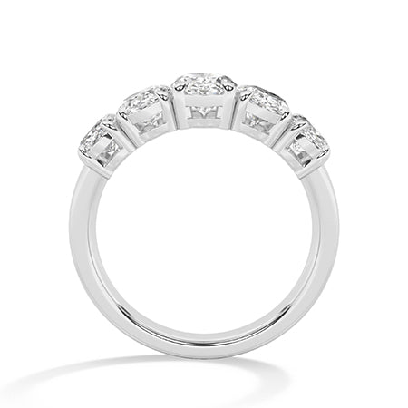 Ovaal LG diamanten ring in Geelgoud - BH Diamond Center Antwerpen