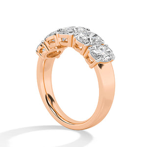 Ovaal LG diamanten ring in Roségoud - BH Diamond Center Antwerpen