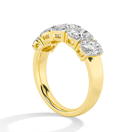 Ovaal LG diamanten ring in Roségoud - BH Diamond Center Antwerpen
