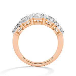 Bague en diamant LG ovale en or blanc - BH Diamond Center Anvers