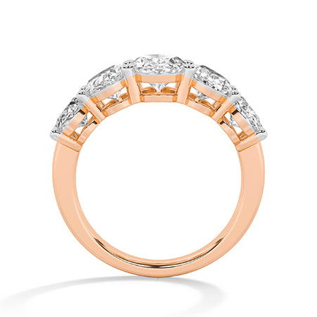 Bague en diamant LG ovale en or blanc - BH Diamond Center Anvers