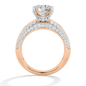 Round LG Diamond Ring in Yellow Gold - BH Diamond Center Antwerp