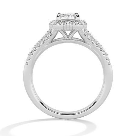 Smaragd LG diamanten ring in Geelgoud - BH Diamond Center Antwerpen