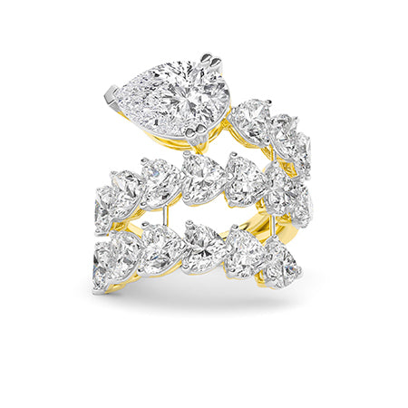 Heart LG Diamond Ring in Yellow Gold - BH Diamond Center Antwerp