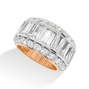 Baguette LG Diamond Ring in White Gold - BH Diamond Center Antwerp