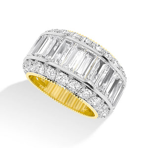 Baguette LG Diamond Ring in White Gold - BH Diamond Center Antwerp