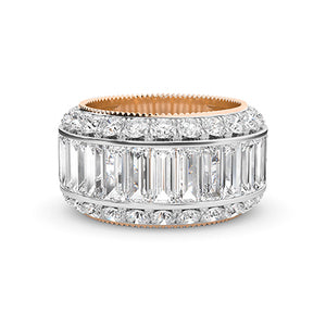 Baguette LG Diamond Ring in White Gold - BH Diamond Center Antwerp