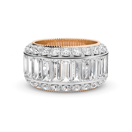 Baguette LG Diamond Ring in White Gold - BH Diamond Center Antwerp