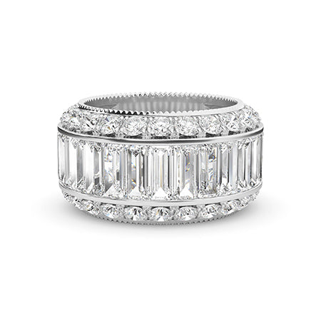 Baguette LG Diamond Ring in White Gold - BH Diamond Center Antwerp