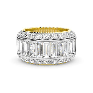 Baguette LG Diamond Ring in White Gold - BH Diamond Center Antwerp