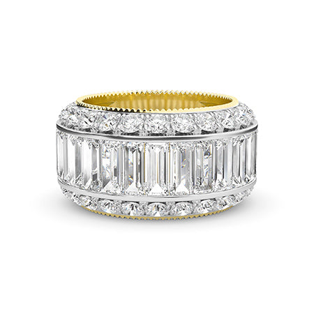 Baguette LG Diamond Ring in White Gold - BH Diamond Center Antwerp
