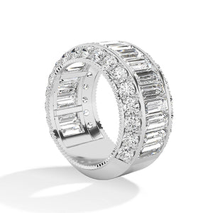 Baguette LG Diamond Ring in White Gold - BH Diamond Center Antwerp