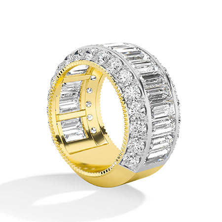 Baguette LG Diamond Ring in White Gold - BH Diamond Center Antwerp