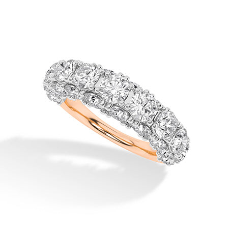 Rond LG diamanten ring in Geelgoud - BH Diamond Center Antwerpen