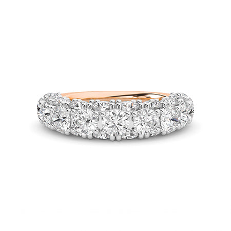 Rond LG diamanten ring in Geelgoud - BH Diamond Center Antwerpen