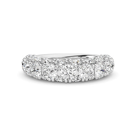 Rond LG diamanten ring in Geelgoud - BH Diamond Center Antwerpen