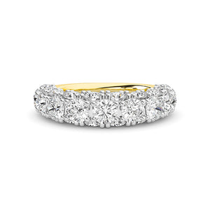 Rond LG diamanten ring in Geelgoud - BH Diamond Center Antwerpen