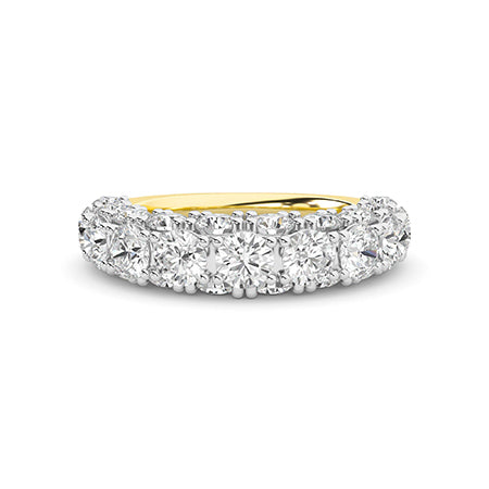 Rond LG diamanten ring in Geelgoud - BH Diamond Center Antwerpen