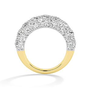 Rond LG diamanten ring in Geelgoud - BH Diamond Center Antwerpen