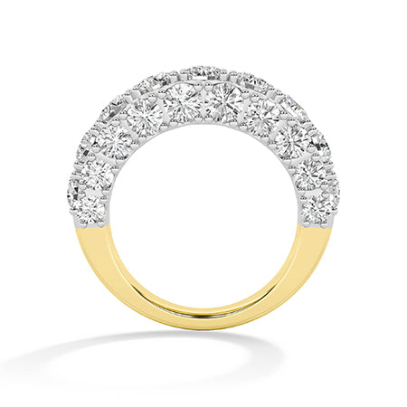 Rond LG diamanten ring in Geelgoud - BH Diamond Center Antwerpen