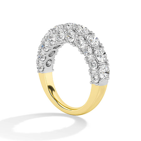 Rond LG diamanten ring in Geelgoud - BH Diamond Center Antwerpen