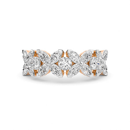 Marquise LG diamanten ring in Witgoud - BH Diamond Center Antwerpen