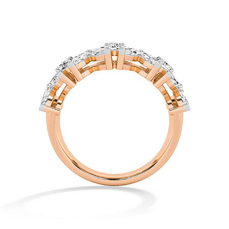 Marquise LG diamanten ring in Geelgoud - BH Diamond Center Antwerpen