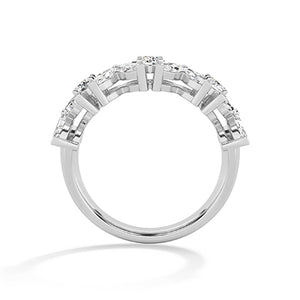 Marquise LG diamanten ring in Witgoud - BH Diamond Center Antwerpen