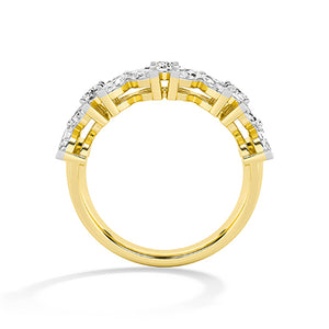 Marquise LG diamanten ring in Witgoud - BH Diamond Center Antwerpen