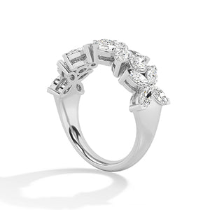 Marquise LG diamanten ring in Witgoud - BH Diamond Center Antwerpen