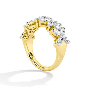 Marquise LG diamanten ring in Witgoud - BH Diamond Center Antwerpen