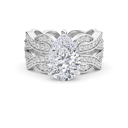 Peer LG diamanten ring in Geelgoud - BH Diamond Center Antwerpen