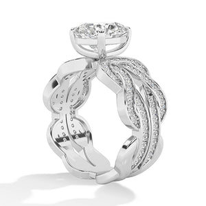 Peer LG diamanten ring in Geelgoud - BH Diamond Center Antwerpen