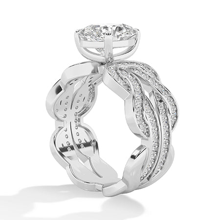 Peer LG diamanten ring in Geelgoud - BH Diamond Center Antwerpen