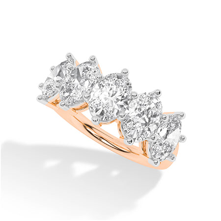 Oval LG Diamond Ring in White Gold - BH Diamond Center Antwerp