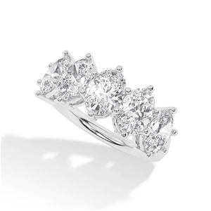 Oval LG Diamond Ring in White Gold - BH Diamond Center Antwerp