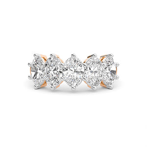 Oval LG Diamond Ring in White Gold - BH Diamond Center Antwerp